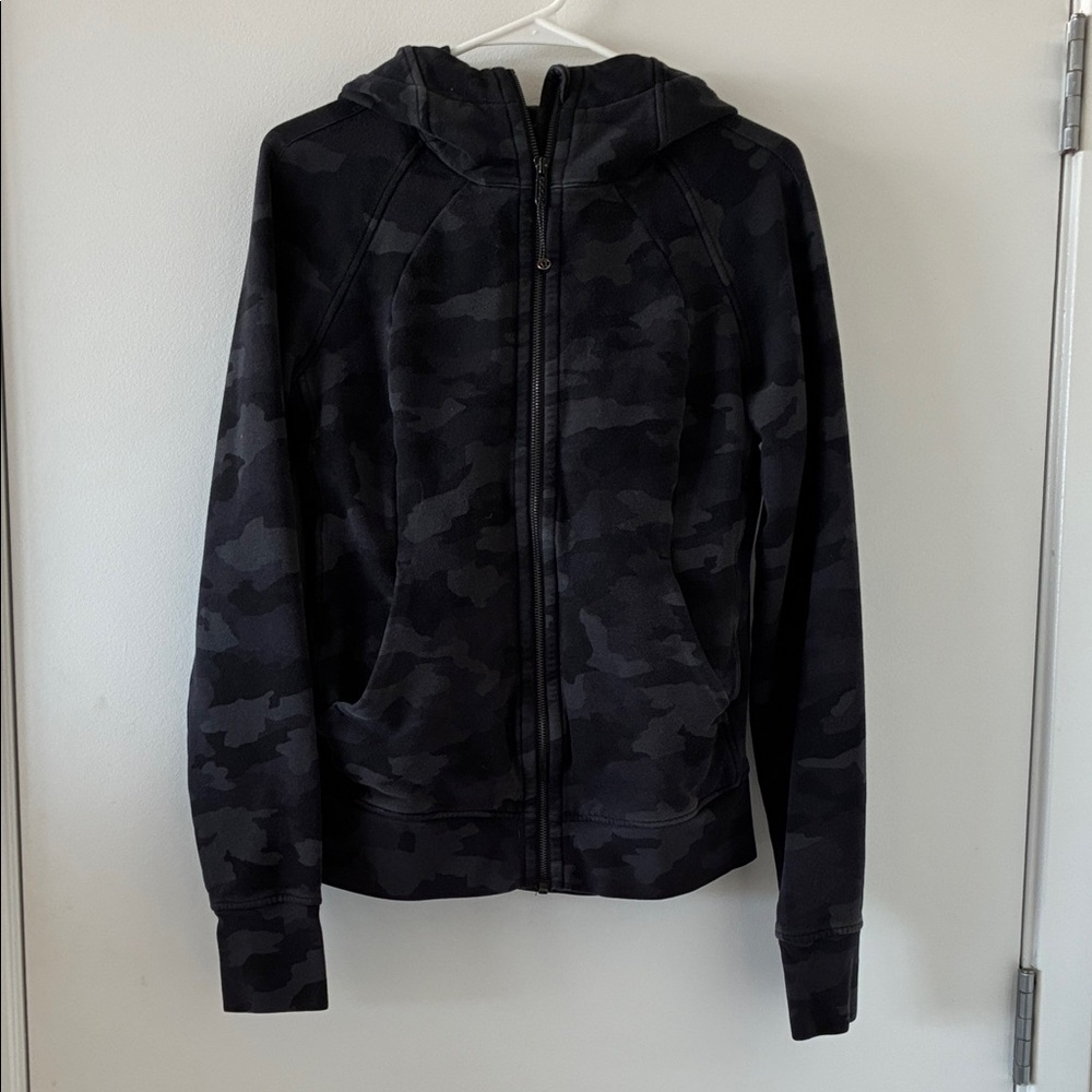 Lululemon Scuba Gray Camo Hoodie